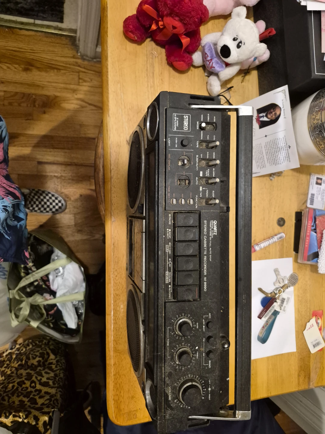 Sanyo M-9900 Stereo Cassette Recorder Boombox