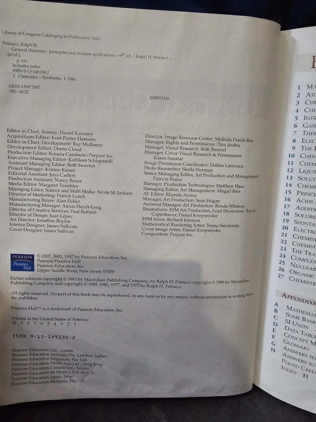 General Chemistry: Principles & Modern Applications 9th Edition - photo 2