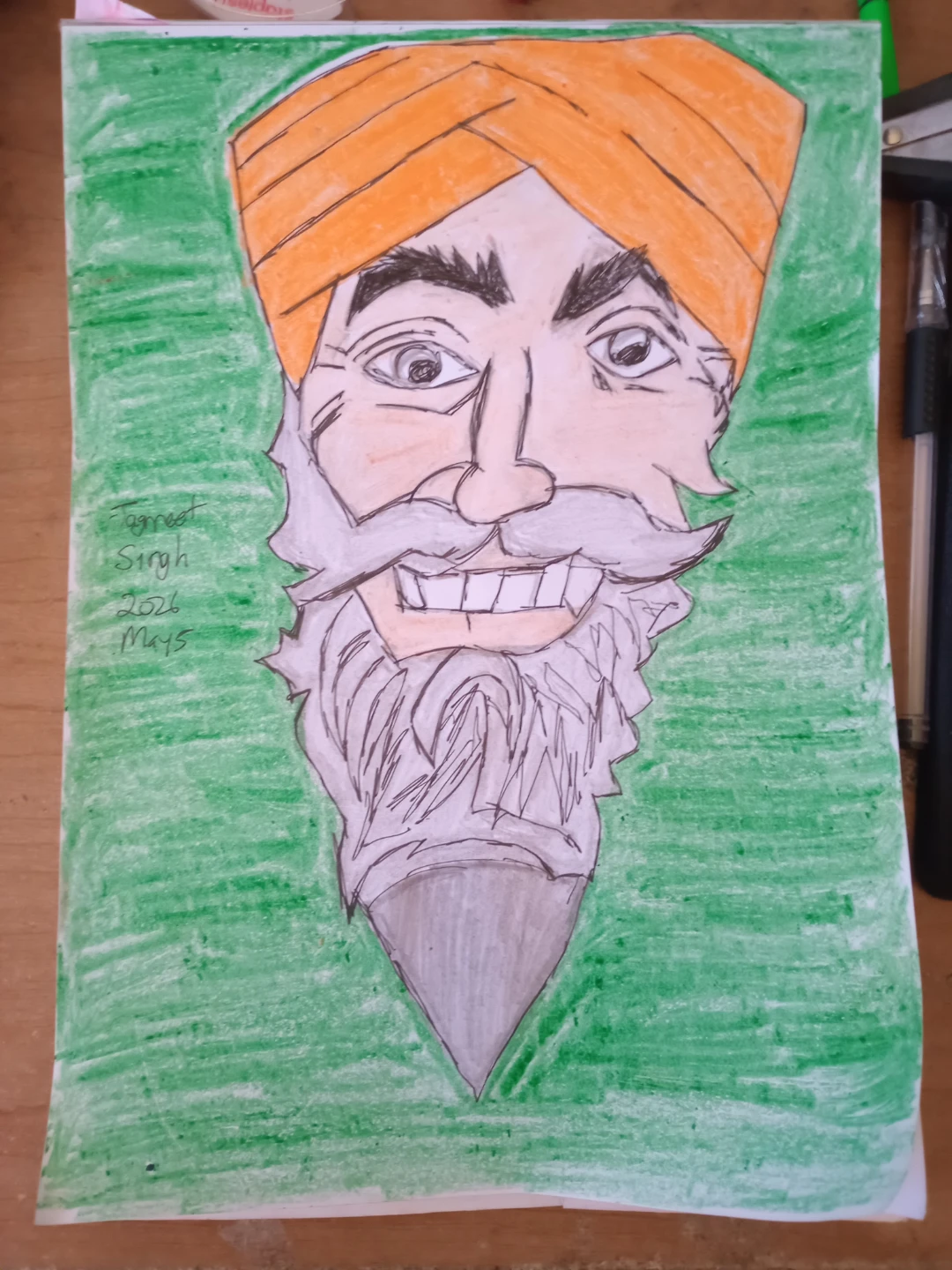 Jagmeet Singh Green Background by Custom Artist - photo 4