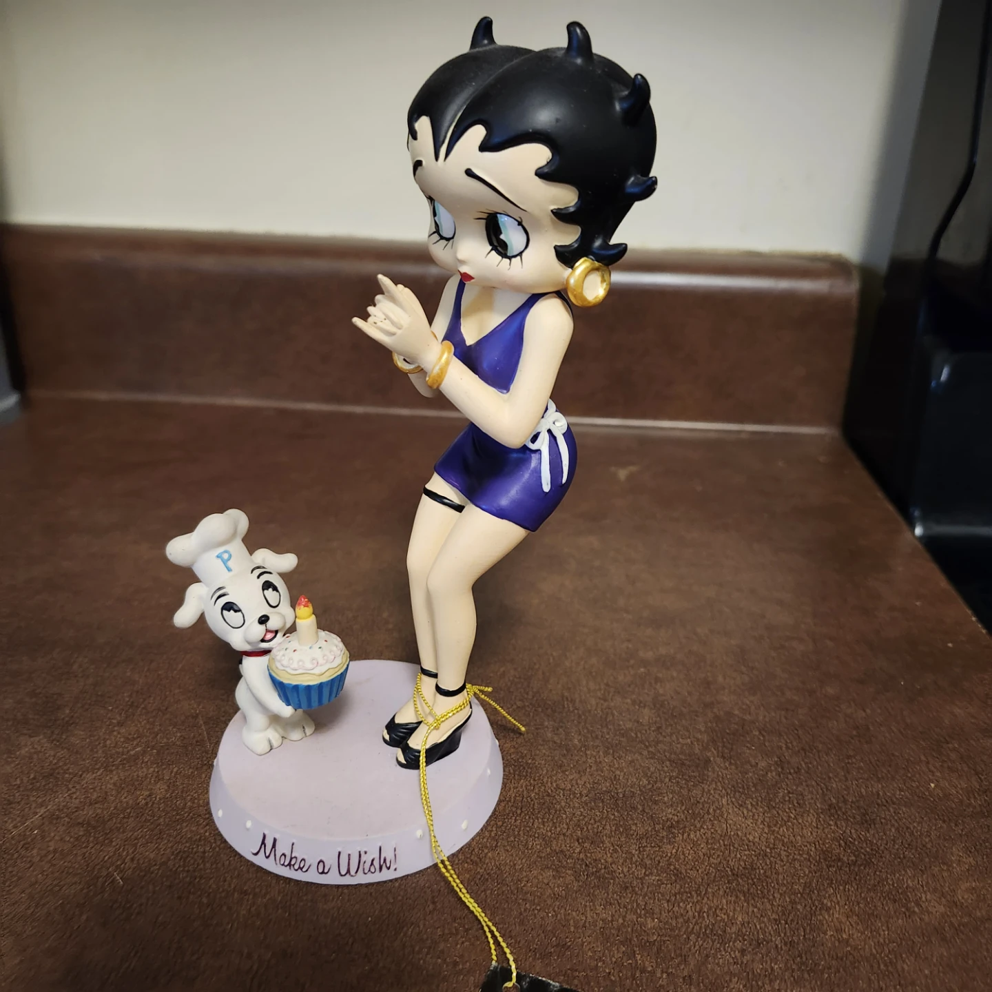 Betty Boop and Dog "Make a Wish" Figurine