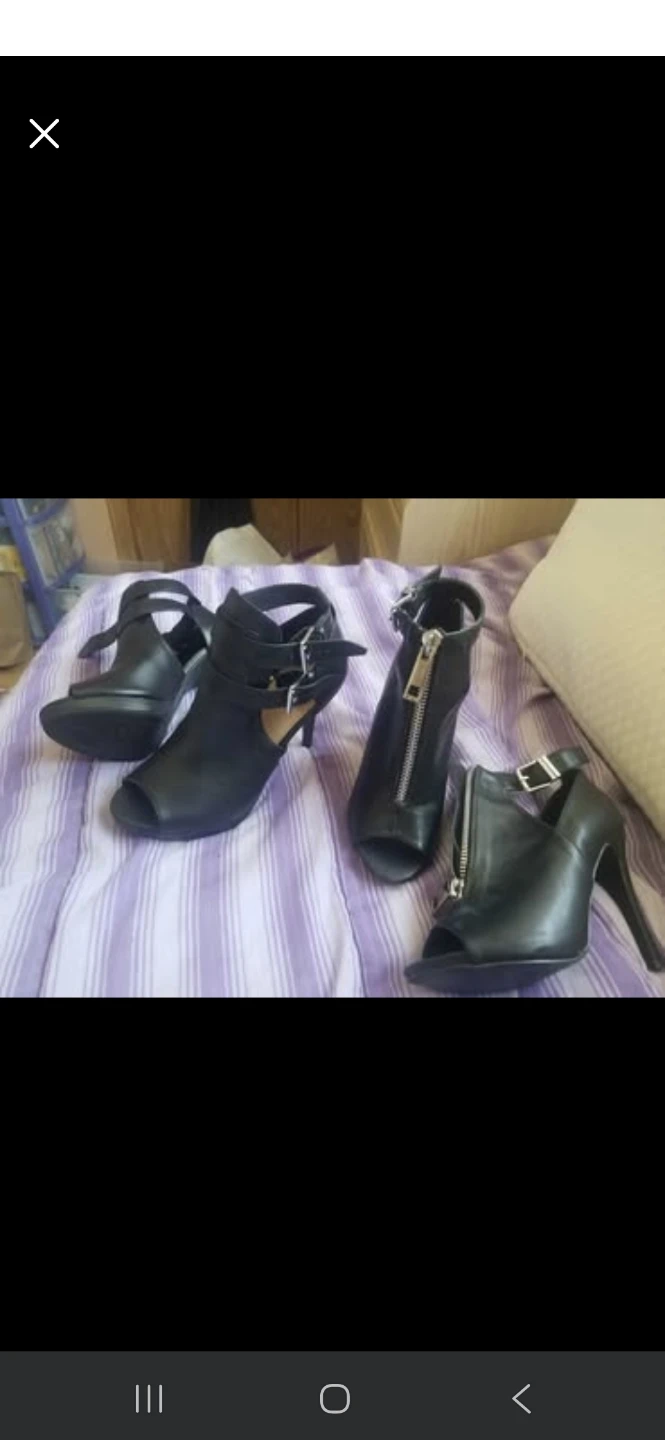 High heeled sandals