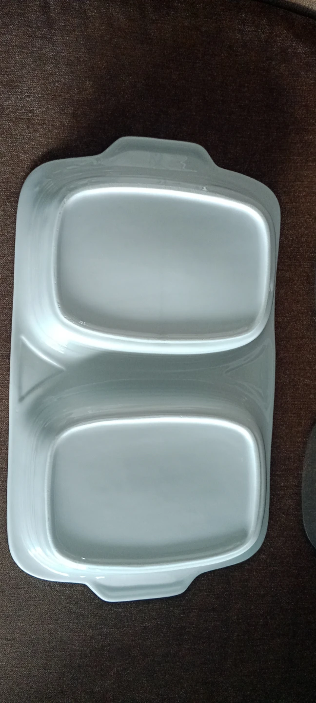 Divided Serving Dish with Glass Lids - photo 2
