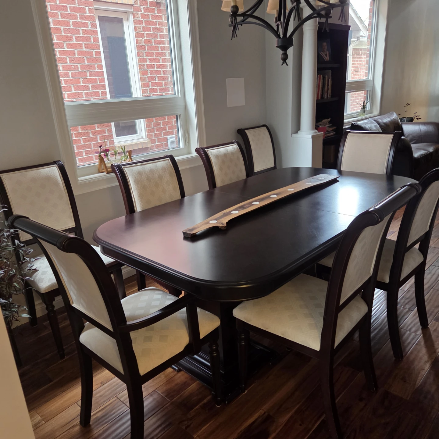 Solid maple Dining Set with Table and 8 Chairs