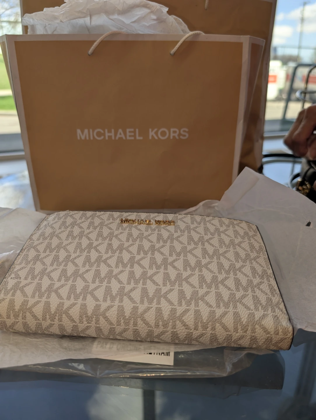Michael Kors Jet Set Travel LG Double Zip Wristlet