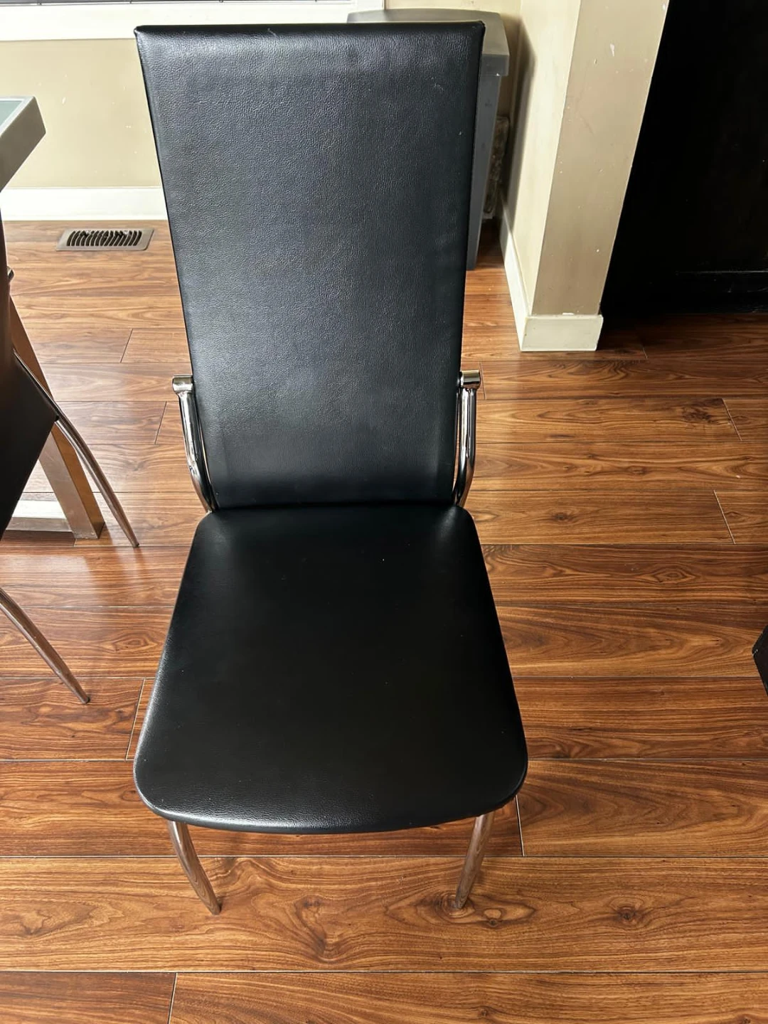 Glass Top Dining Table with 4 Black Chairs - photo 2