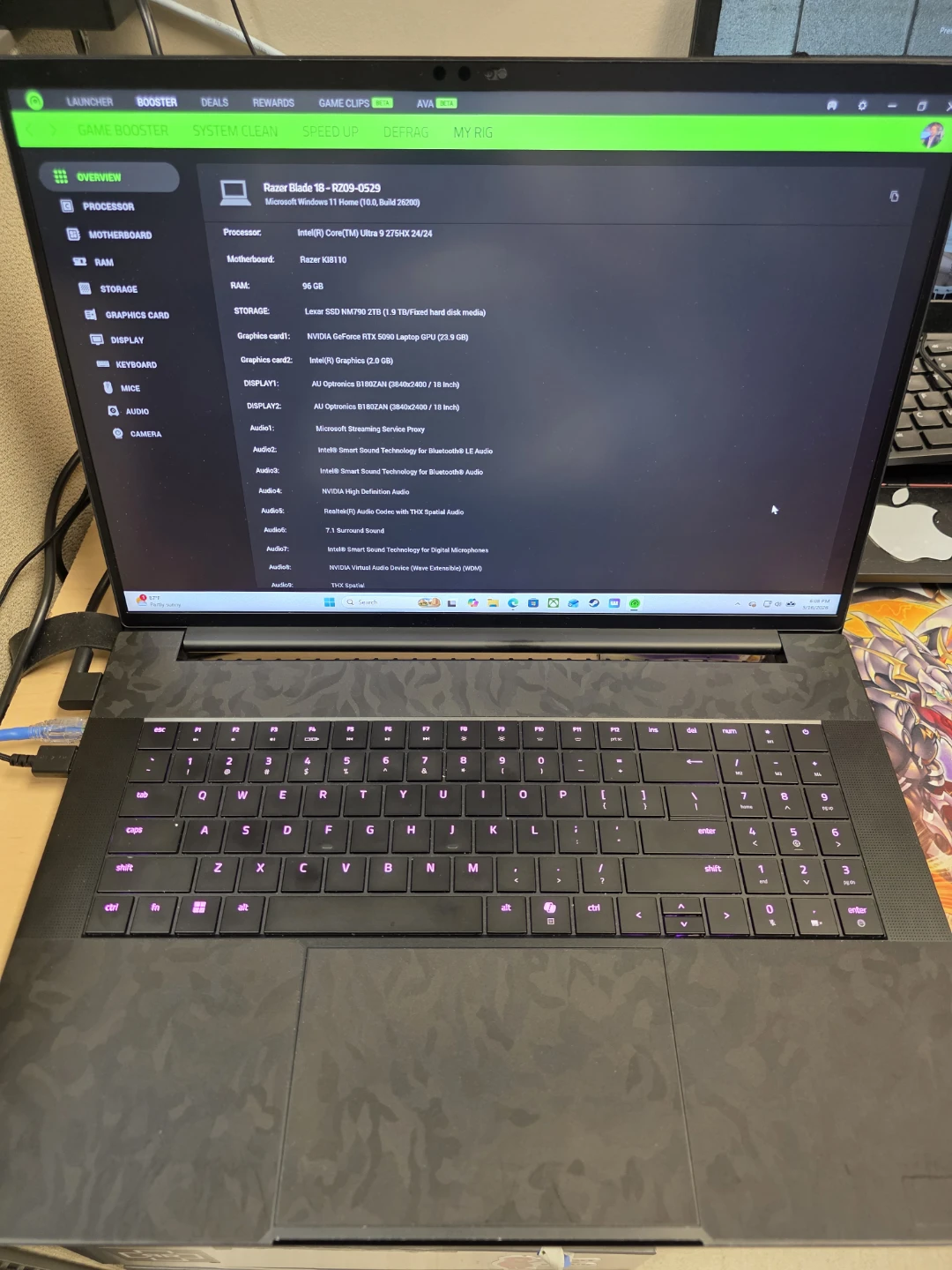 Razer Blade 18 2025 * RTX 5090 * 96 GB RAM * 2TB SSD - photo 2