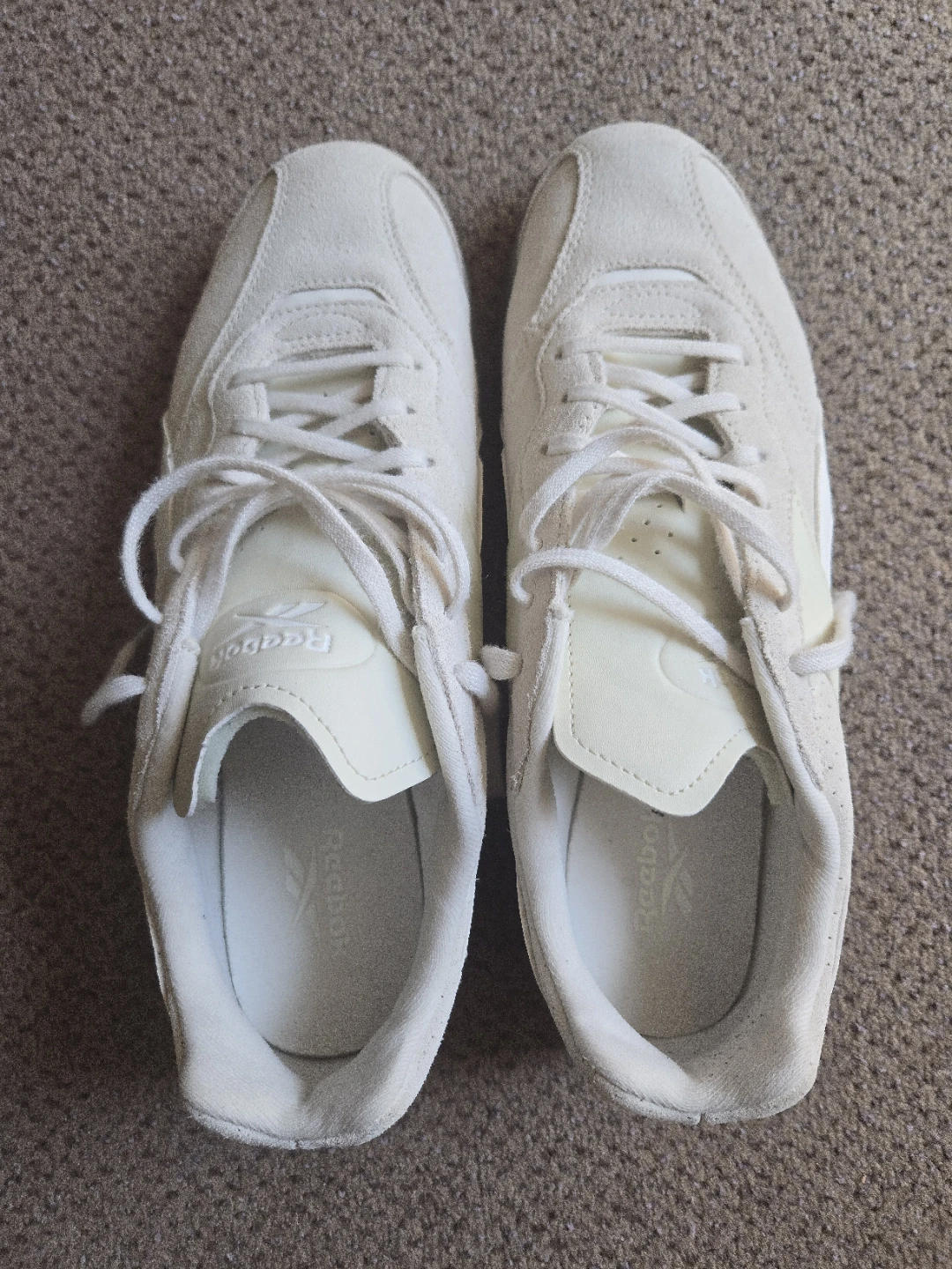 Reebok Unisex Cream Suede Sneakers