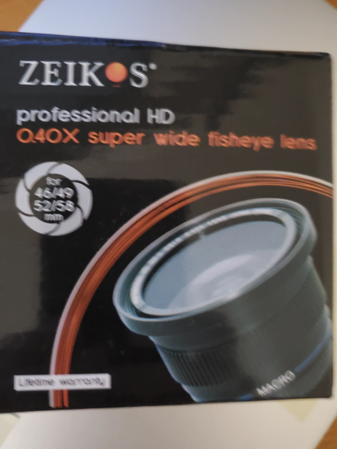 ZEIKOS Professional HD 0.40X Super Wide Fisheye Lens