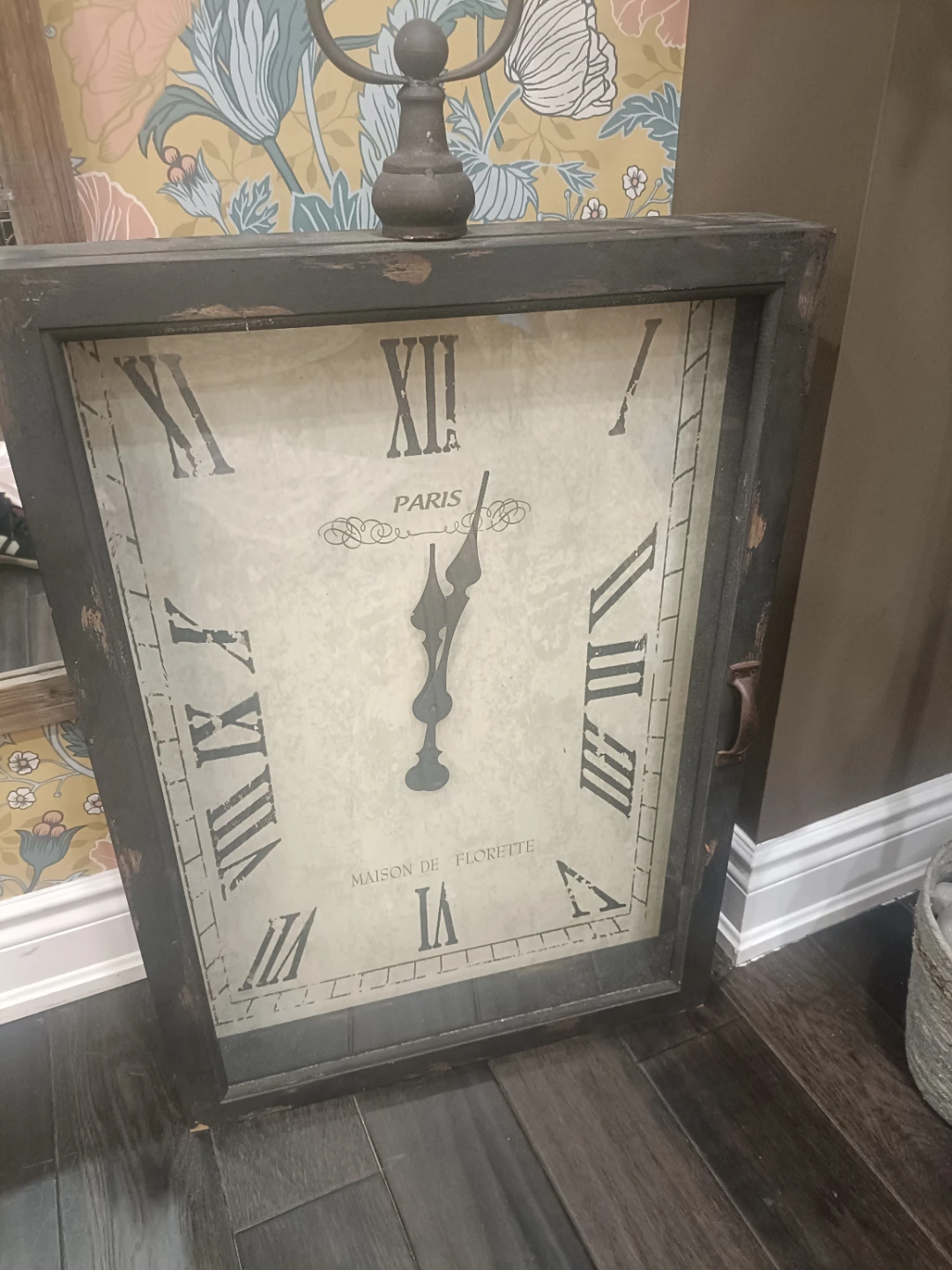 Decorative Wall Clock "Paris Maison de Florette" - photo 4