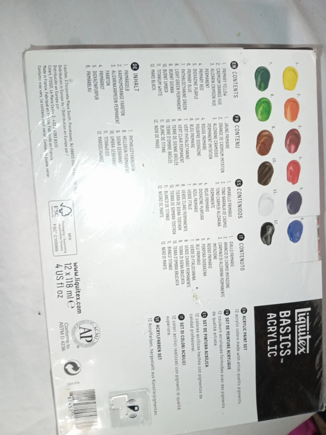 Liquitex BASICS Acrylic Paint Set - 12 Colours - photo 3