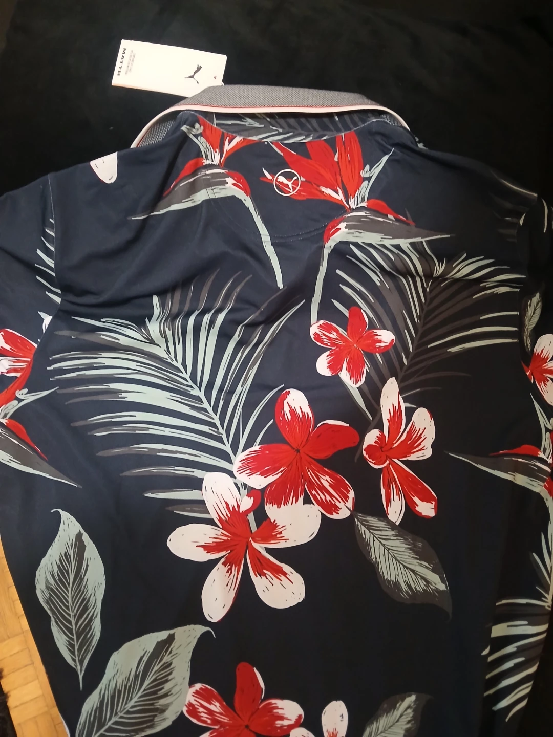 Puma Men's Tropical Print Golf Polo Shirt L - w/ tag - photo 5