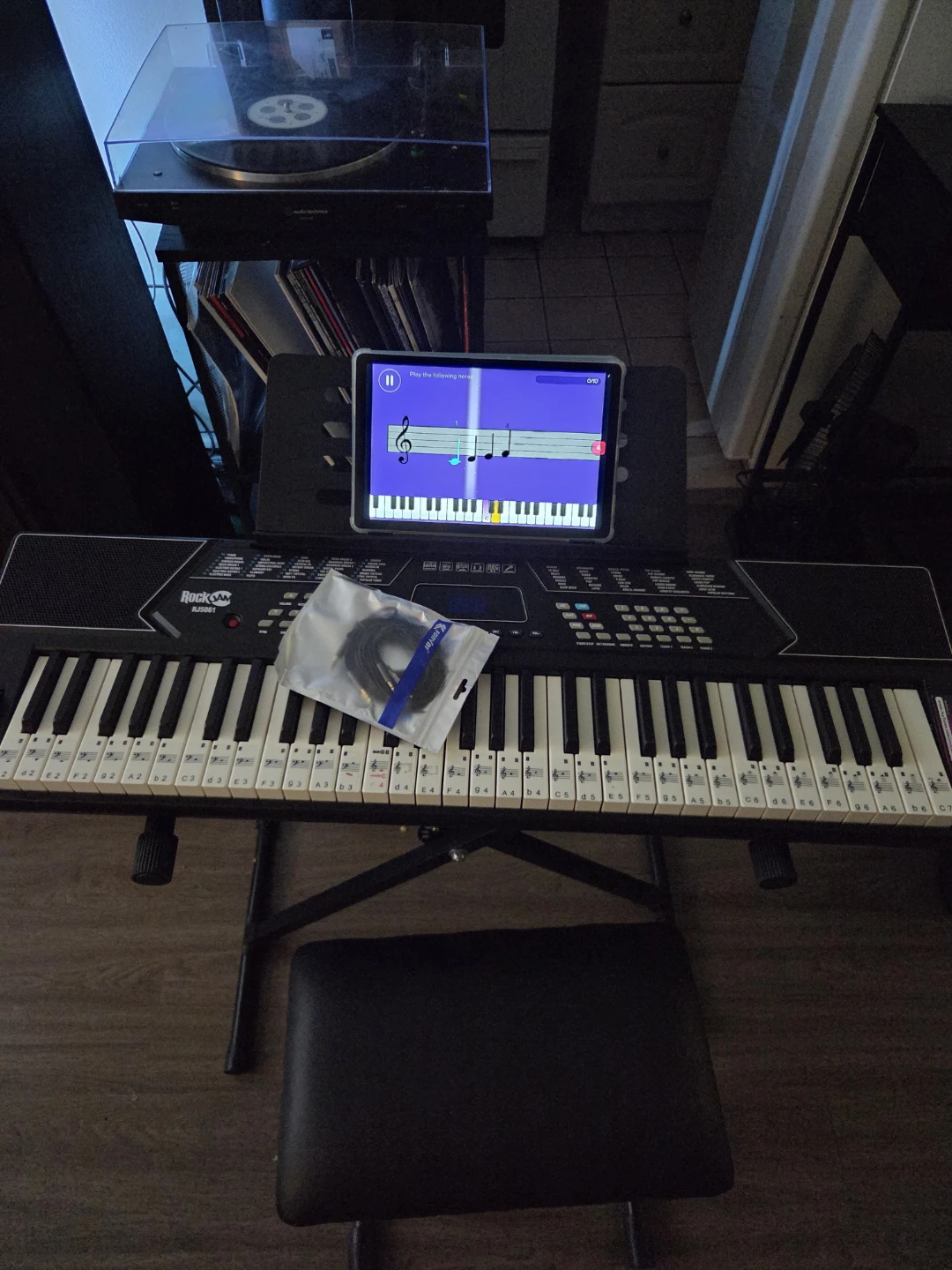 Ready-to-Play Keyboard Set with Tablet and 2 Lesson Books