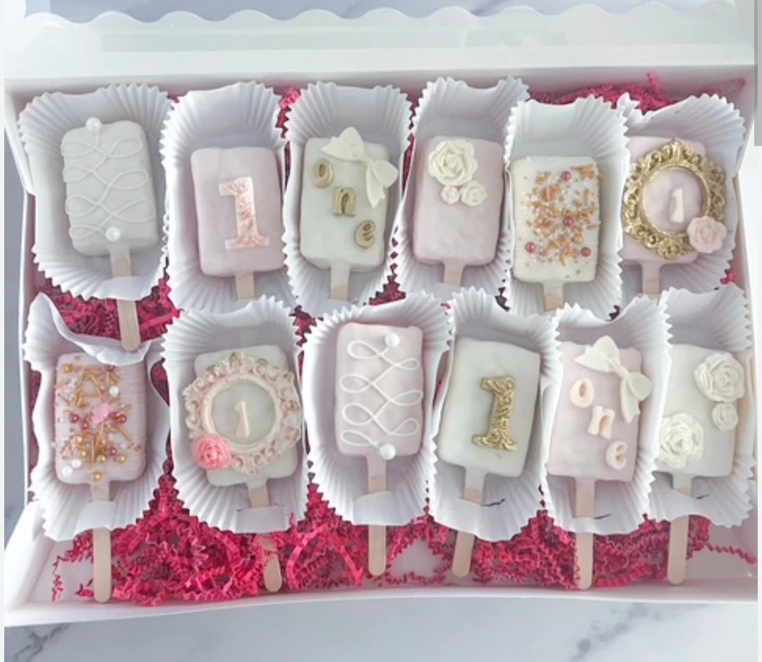 Hand-Decorated Chocolate Covered Pretzels & Rice Krispies - photo 2