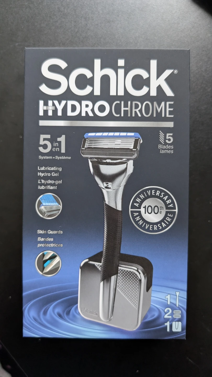 Schick Hydro Chrome Men's Razor with Stand