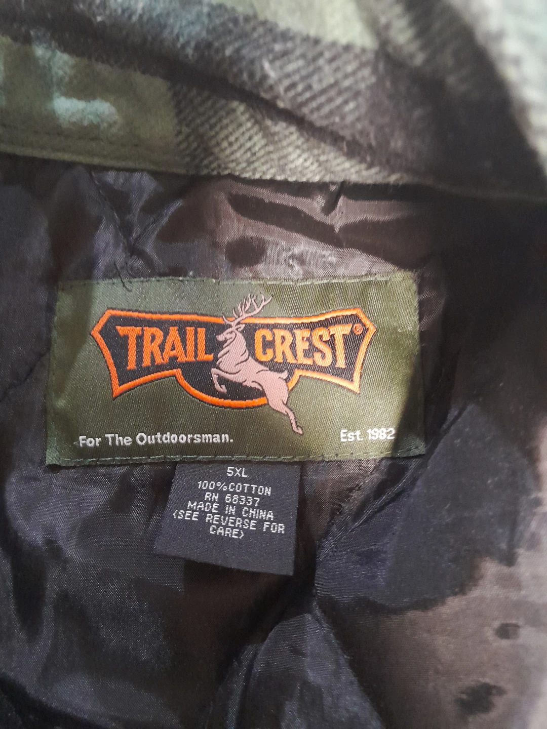 Trail Crest Plaid Flannel Shirt Jacket 5XL - photo 2