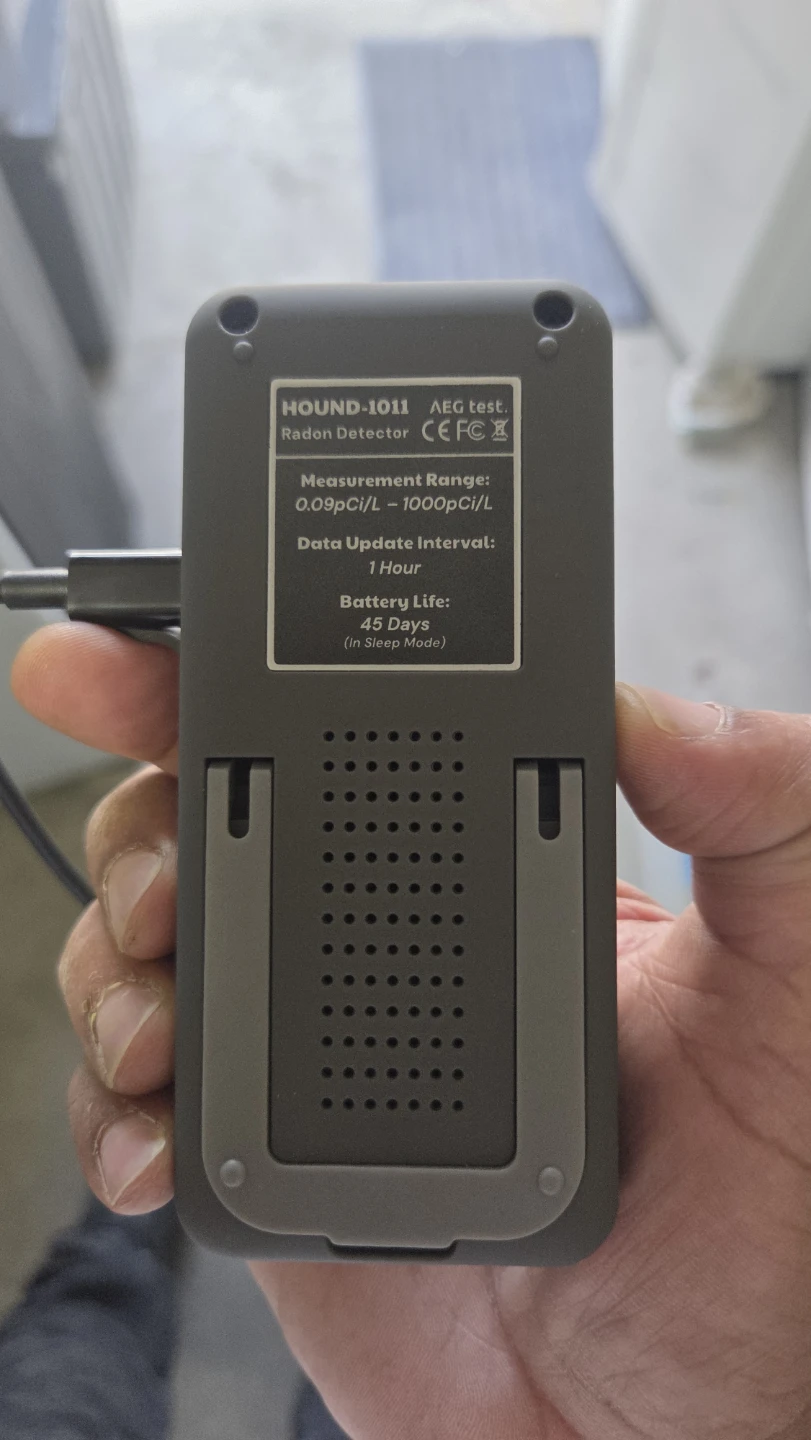 AEG test. HOUND-1011 Radon Detector rechargeable - photo 2