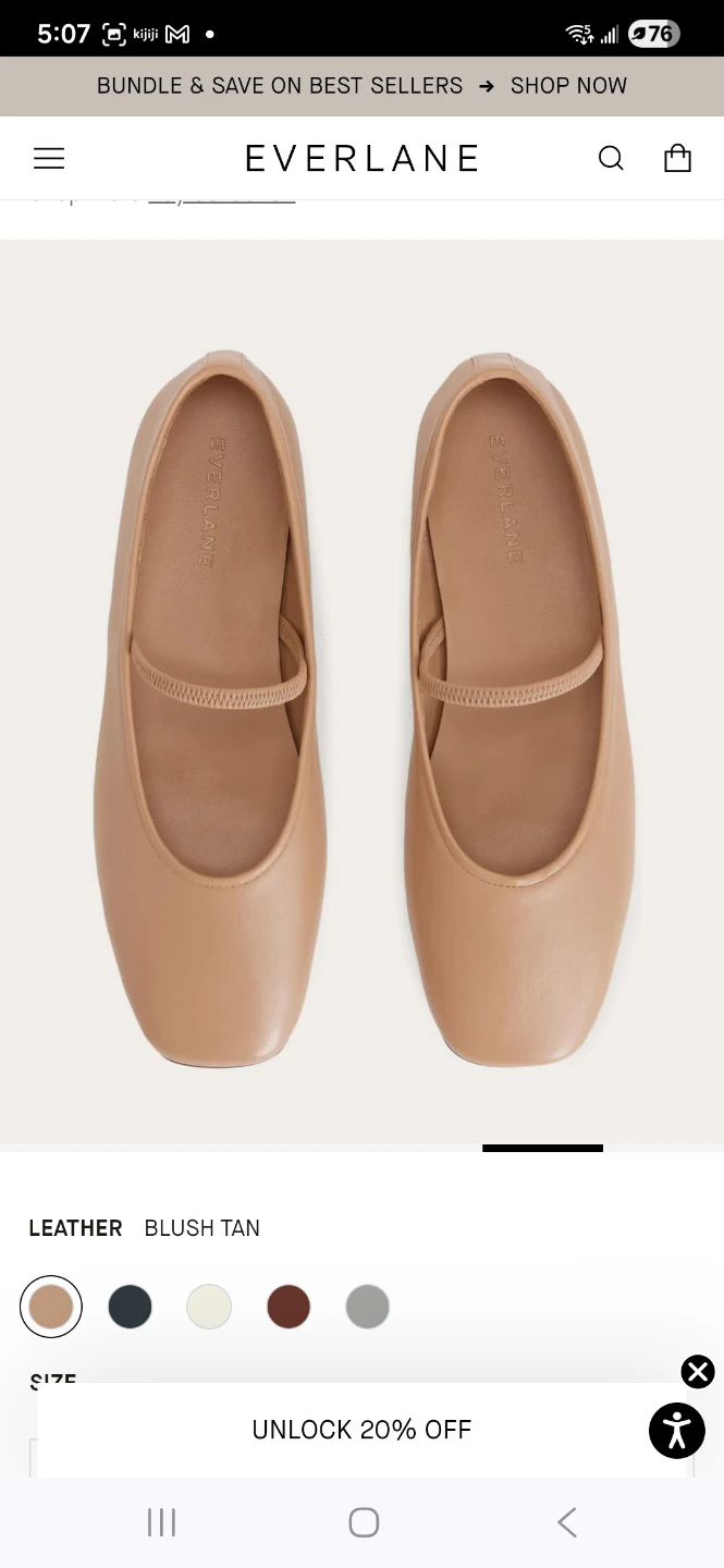 Brand new Everlane The Mary Jane Flat Shous 8.5 - photo 2
