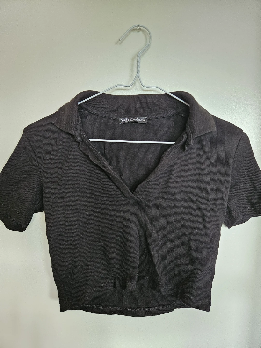 Zara Collared Crop Top