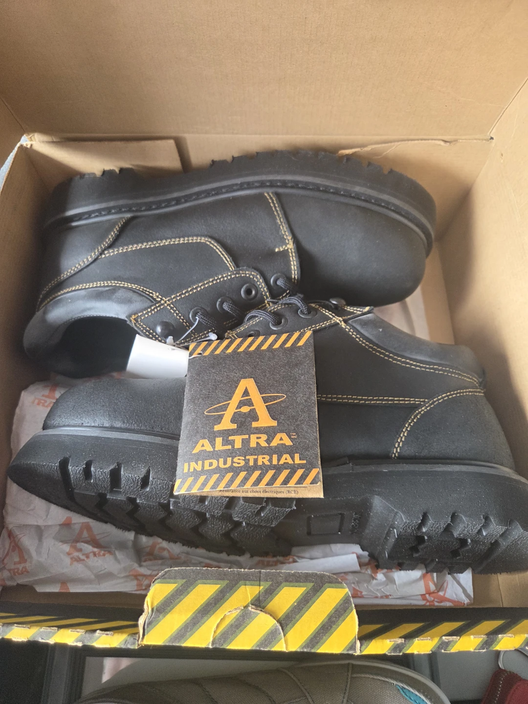 Altra Industrial Black Work Boots