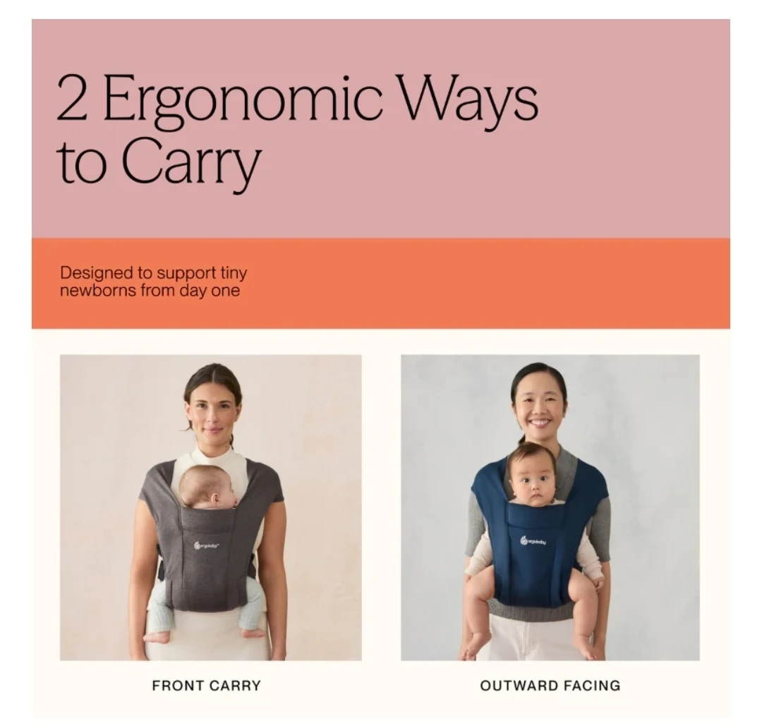 Ergobaby Embrace Carrier - Black - photo 3