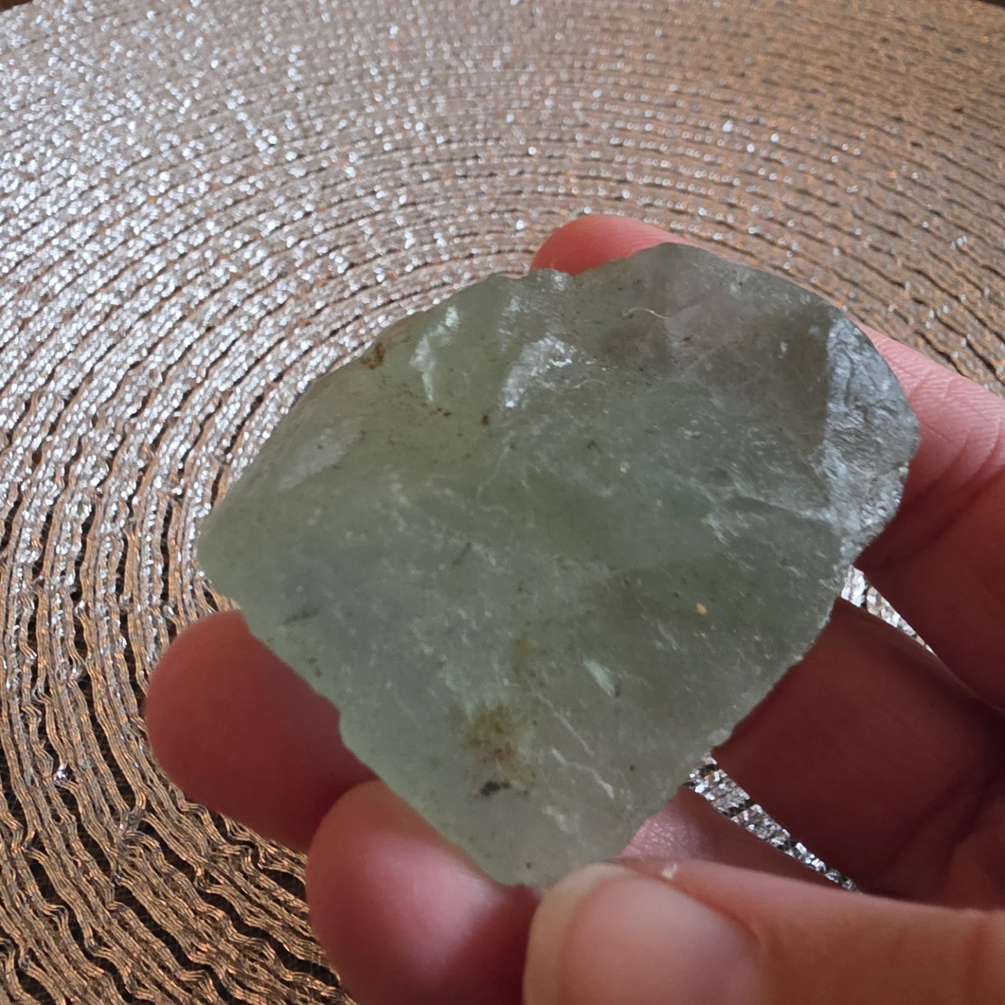 Raw Green Fluorite Crystal - photo 2