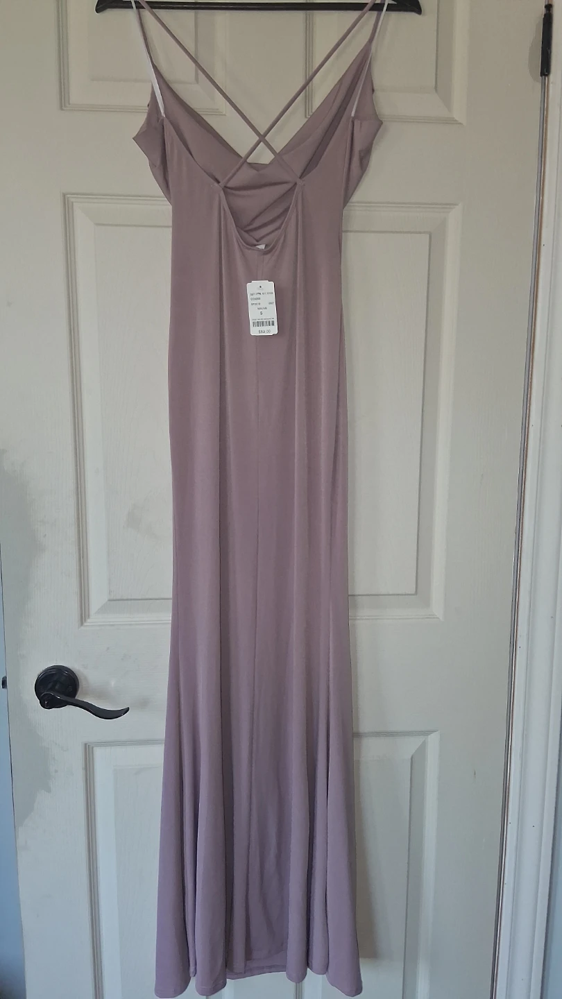 Purple Spaghetti Strap Maxi Dress - photo 2