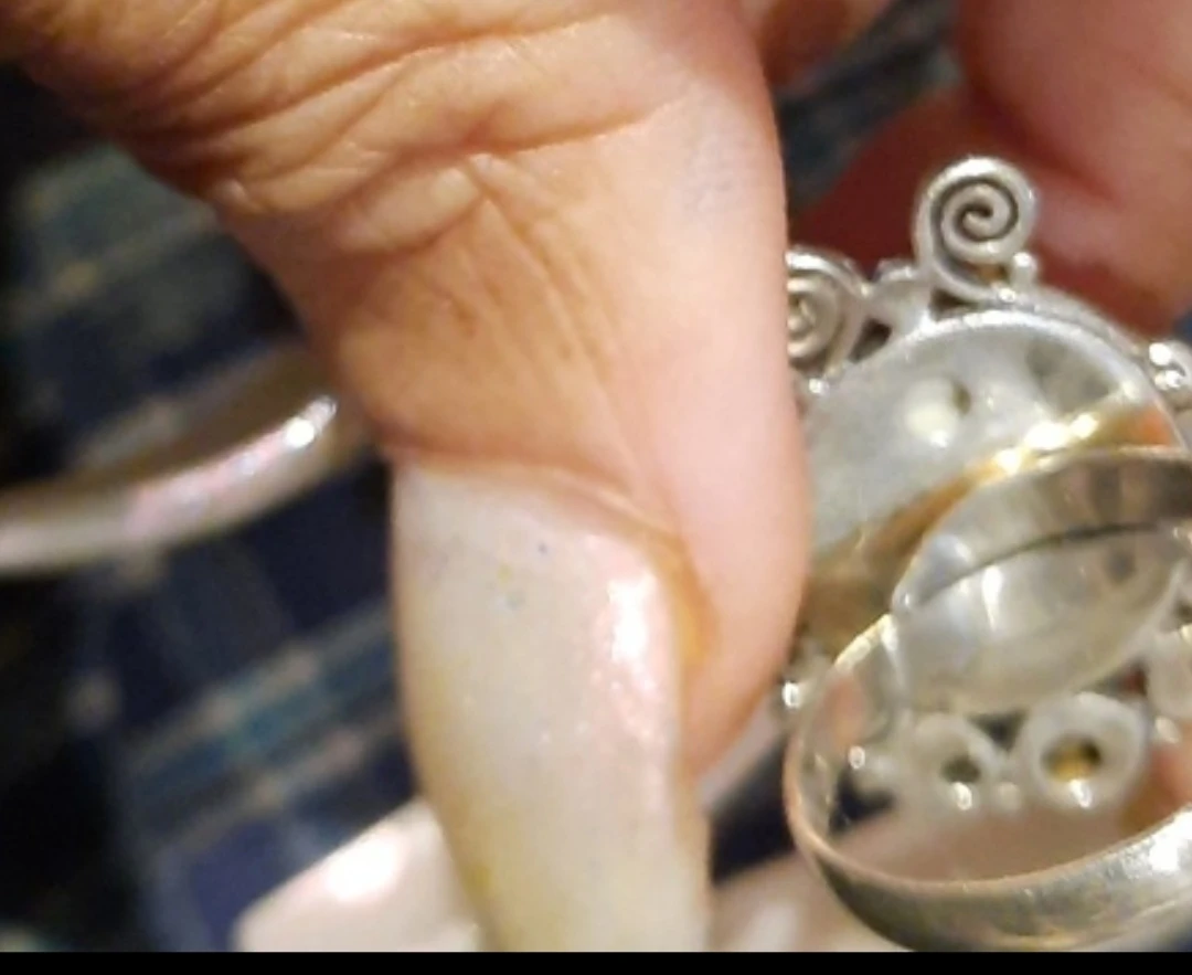 Bali Handmade Boneface Goddess Amethyst Ring - photo 3