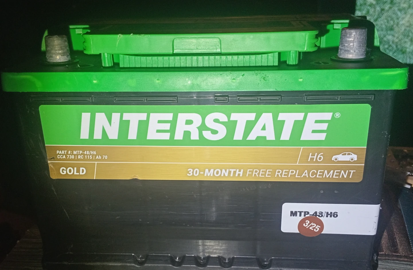 Interstate Gold MTP-48/H6 Car Battery