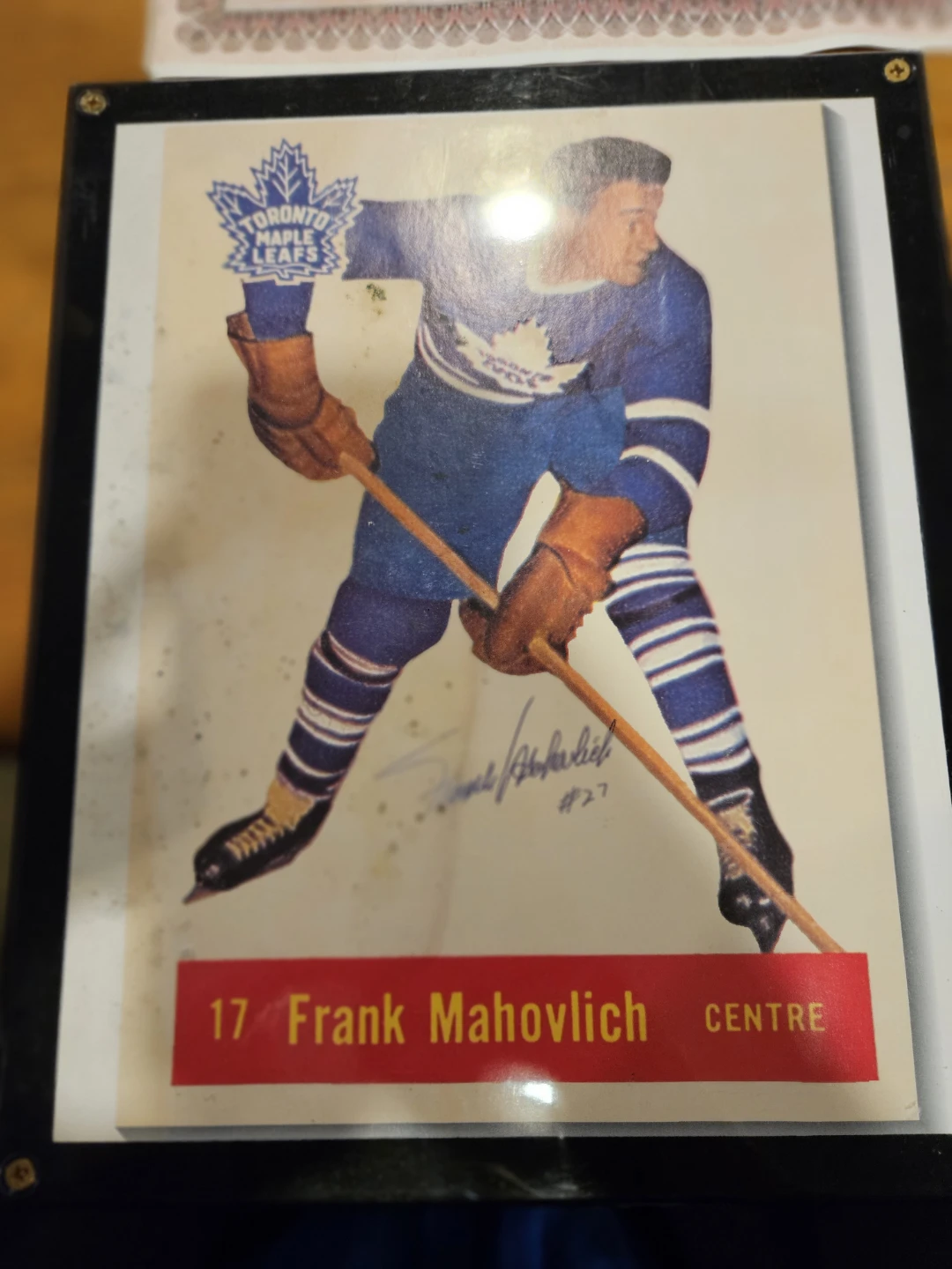 Autographed Frank Mahovlich Toronto Maple Leafs - photo 2