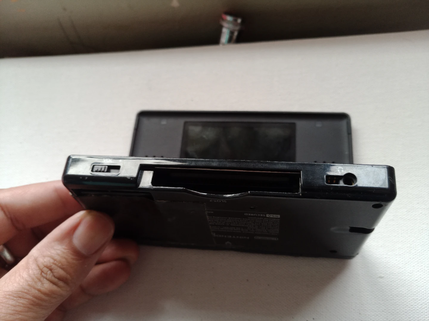 For parts as is Nintendo DS Lite - Black - photo 4