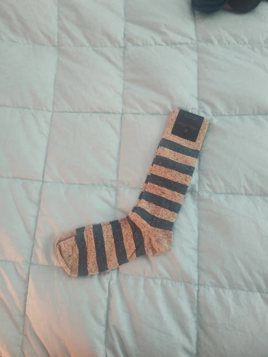 Brooks Brothers Striped Crew Socks
