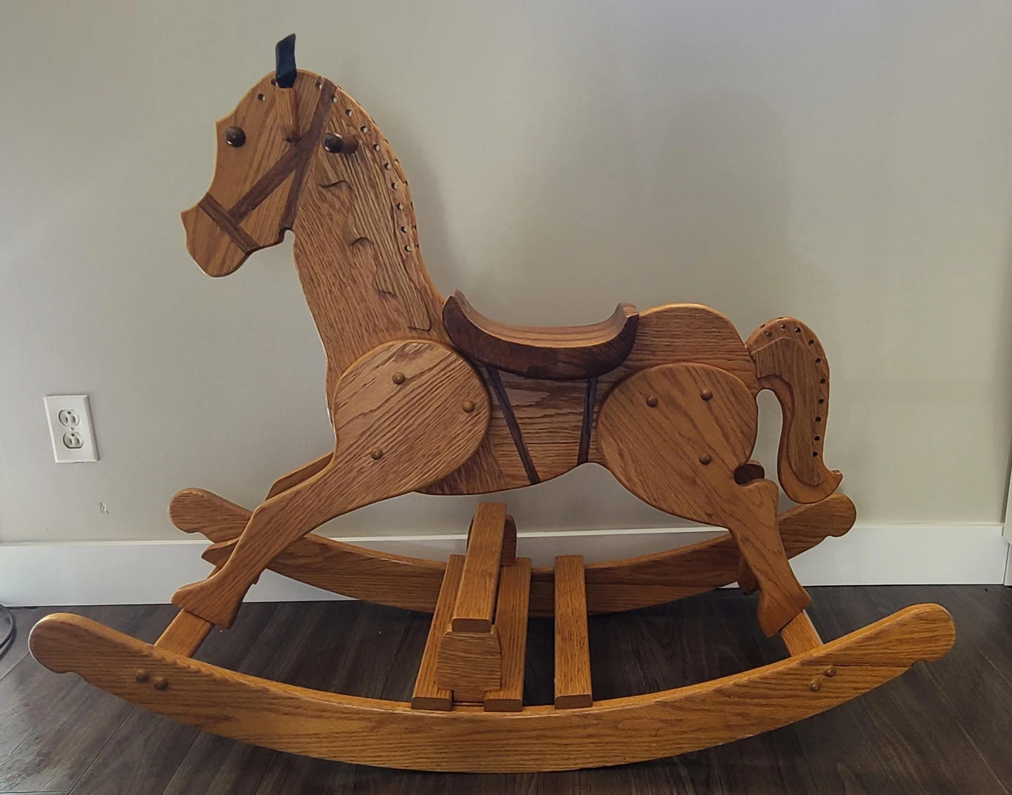 Wooden Rocking Horse Toy Hand Made