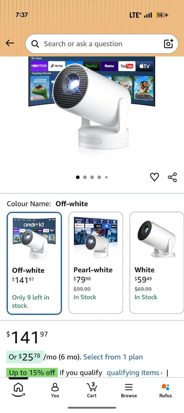 Portable Mini Projector with Bluetooth 5.4 - photo 2