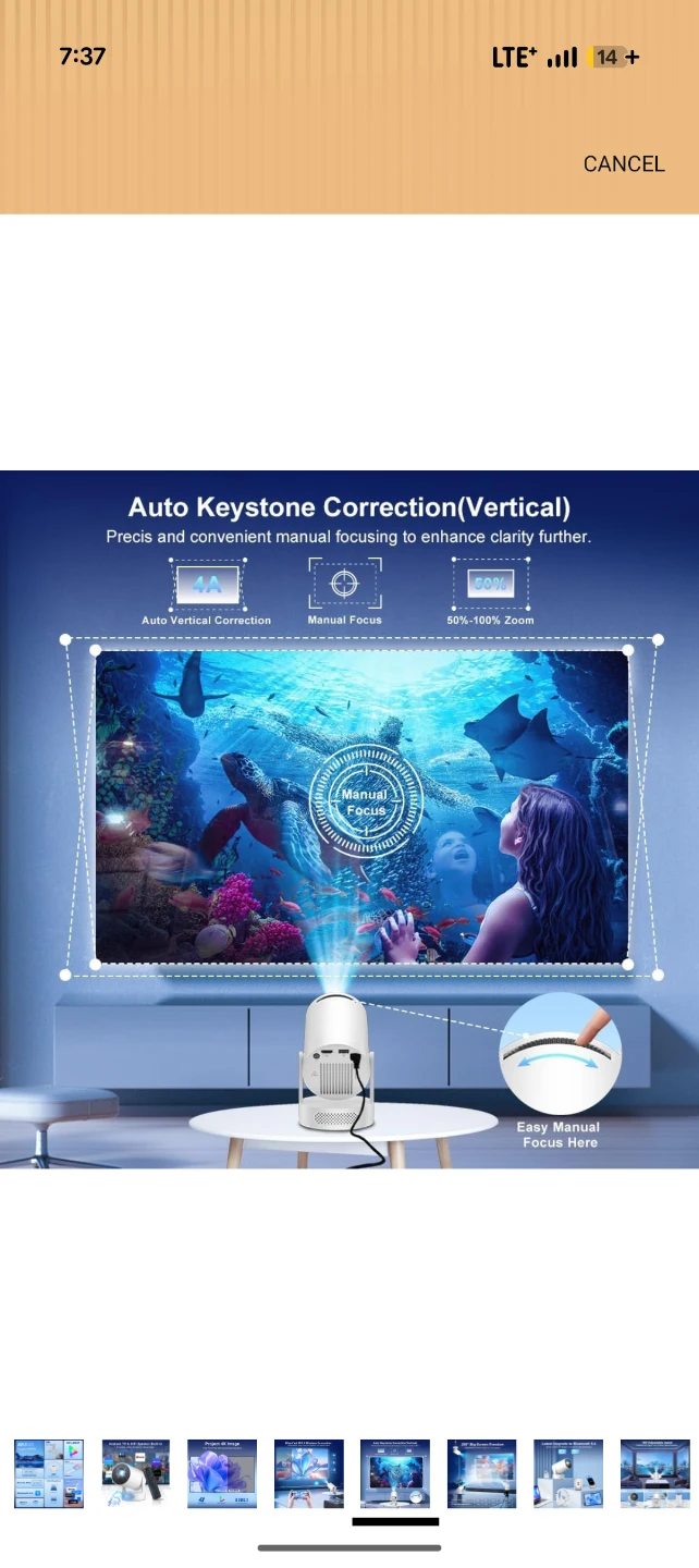 Portable Mini Projector with Bluetooth 5.4 - photo 3
