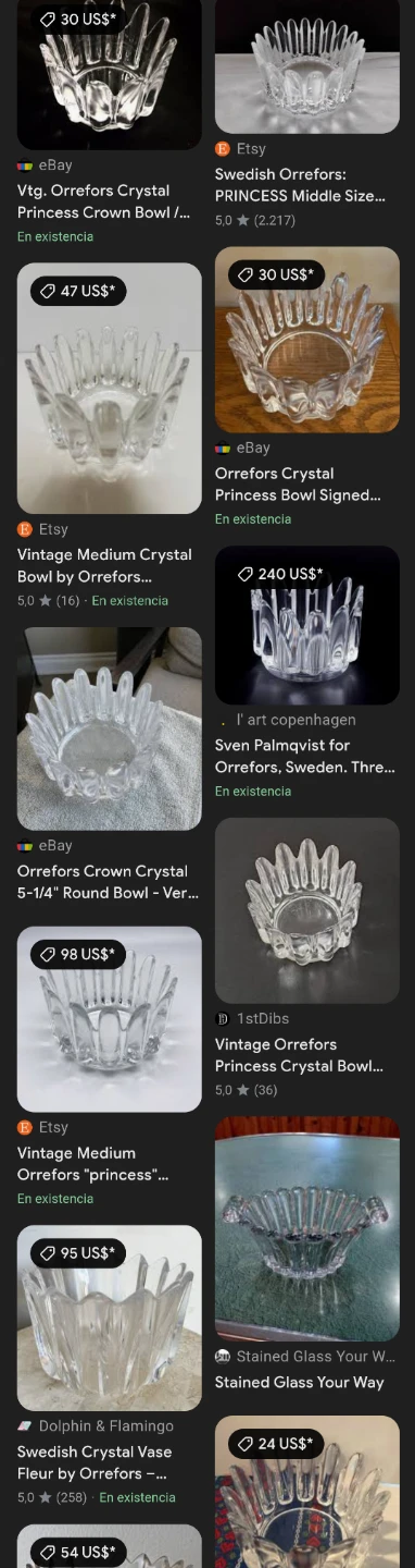 Vintage Orrefors Crystal Princess Bowl - photo 2
