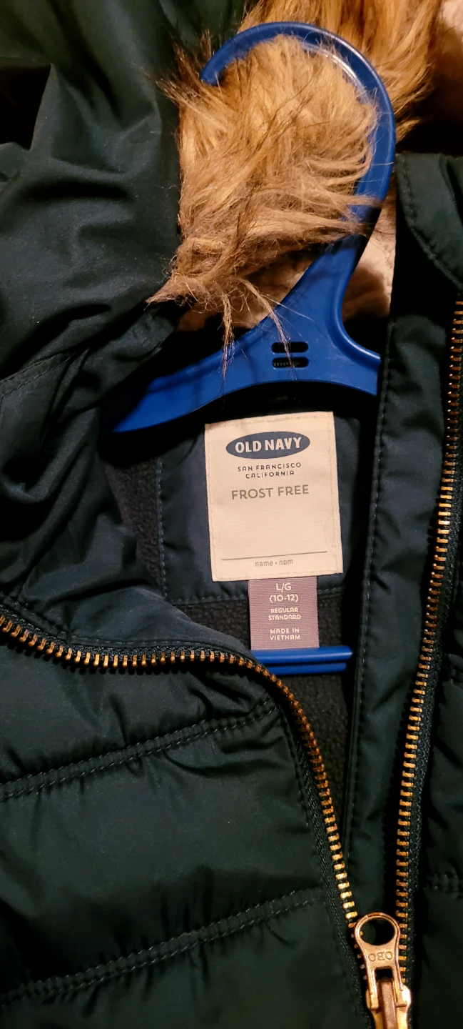 Old Navy Frost Free Puffer Coat - L (10/12) - photo 2