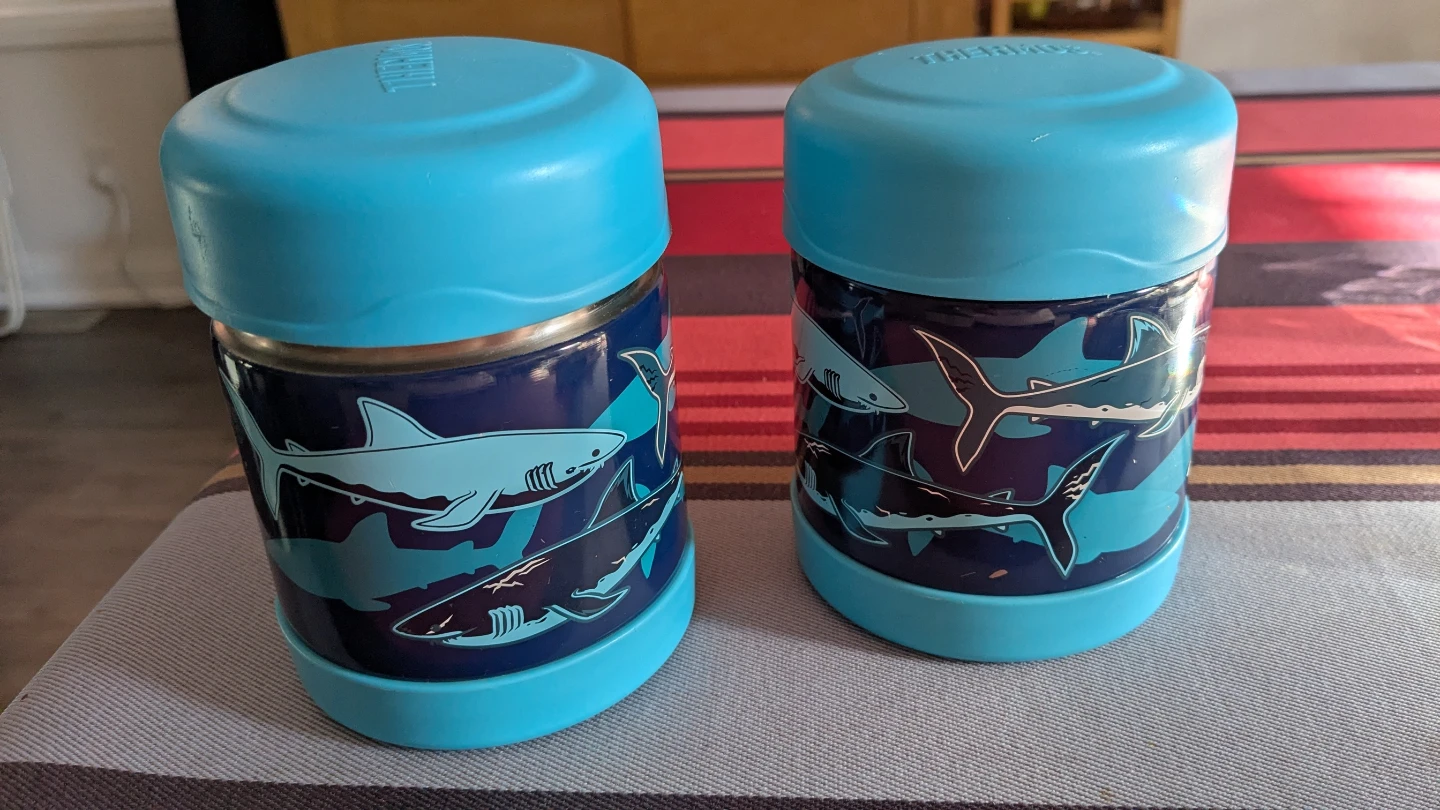 2 Thermos Kids Food Jar - Shark Design