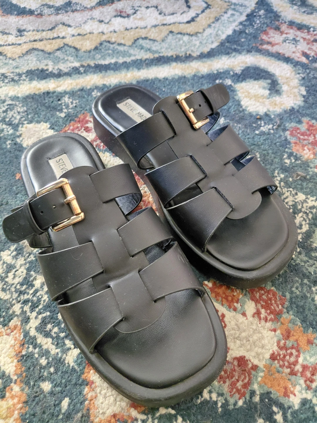 Steve Madden Black Strappy Sandals - photo 3