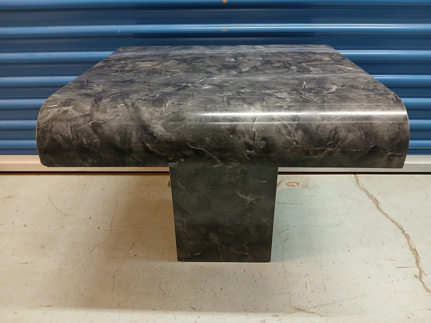 Marble Top Pedestal Side Table - photo 3