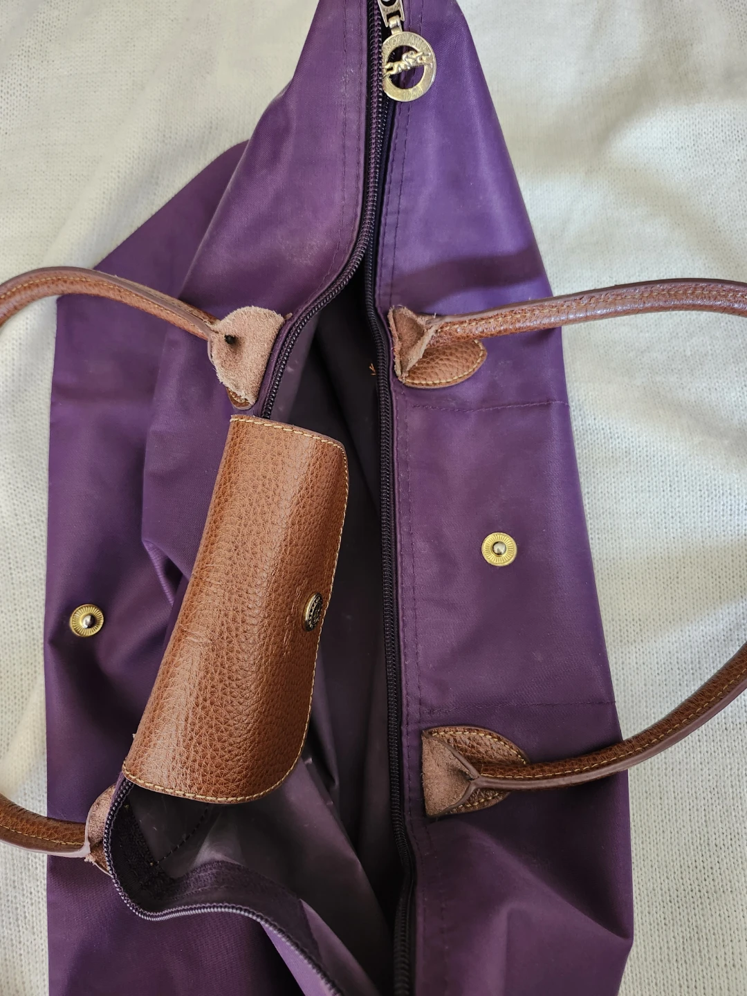 Longchamp Le Pliage Tote Bag - Purple - photo 3