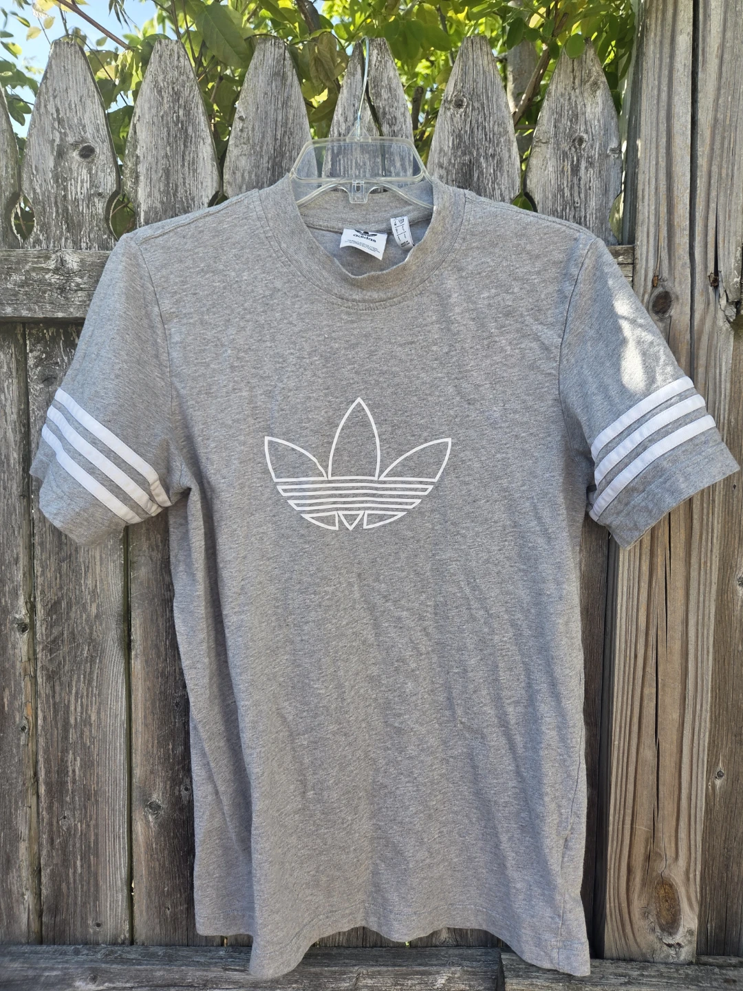 Adidas Trefoil Logo T-Shirt Gray Size S