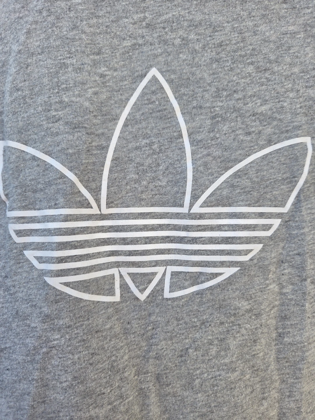 Adidas Trefoil Logo T-Shirt Gray Size S - photo 2