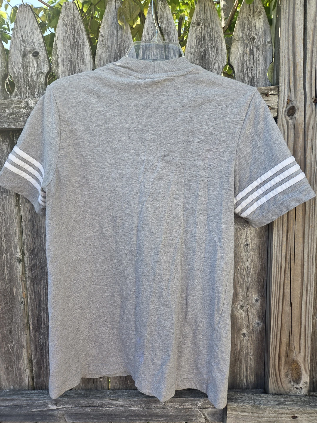 Adidas Trefoil Logo T-Shirt Gray Size S - photo 3