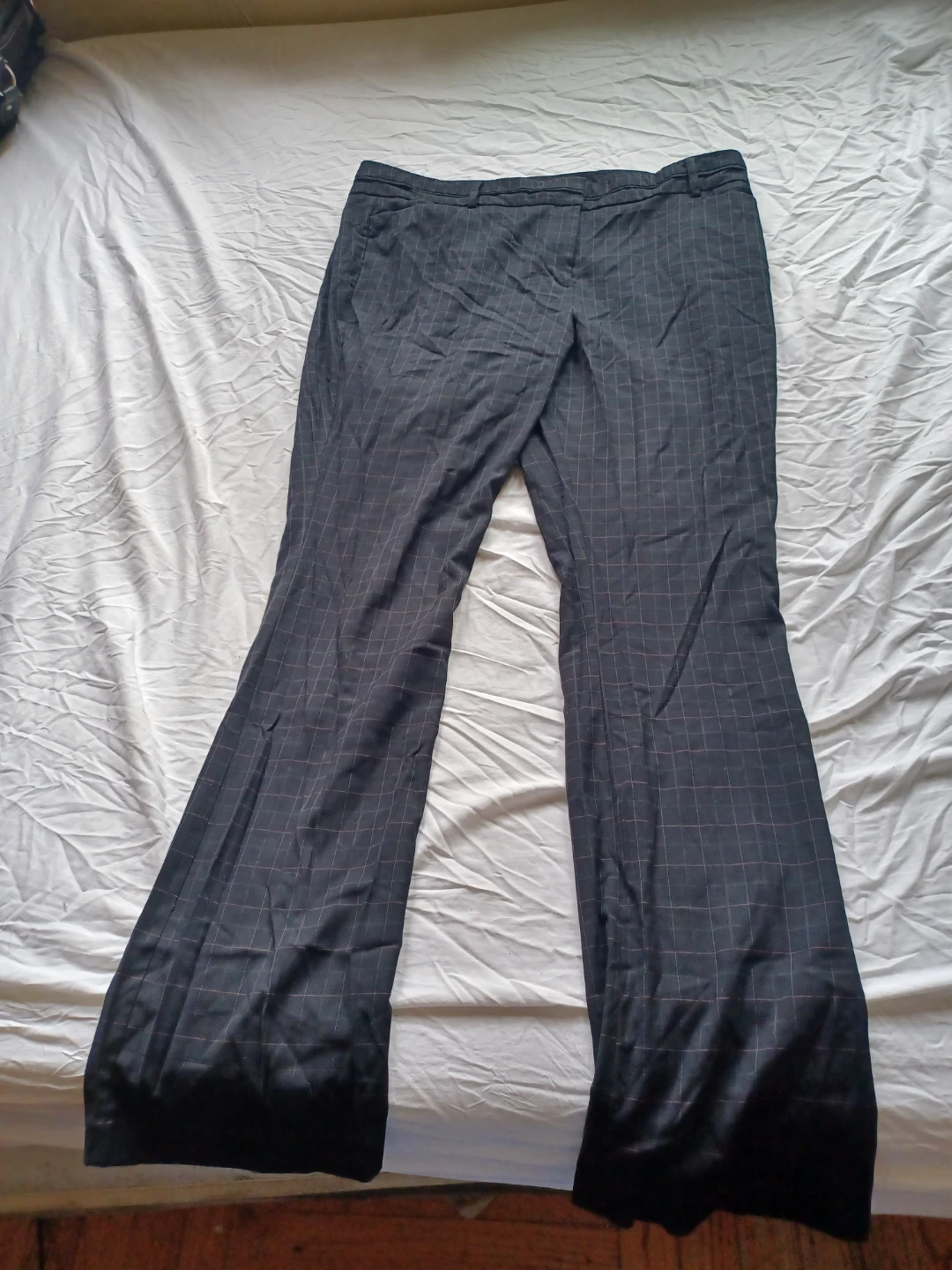 7th Avenue Design Studio New York & Company Plaid Flare Pants - photo 3