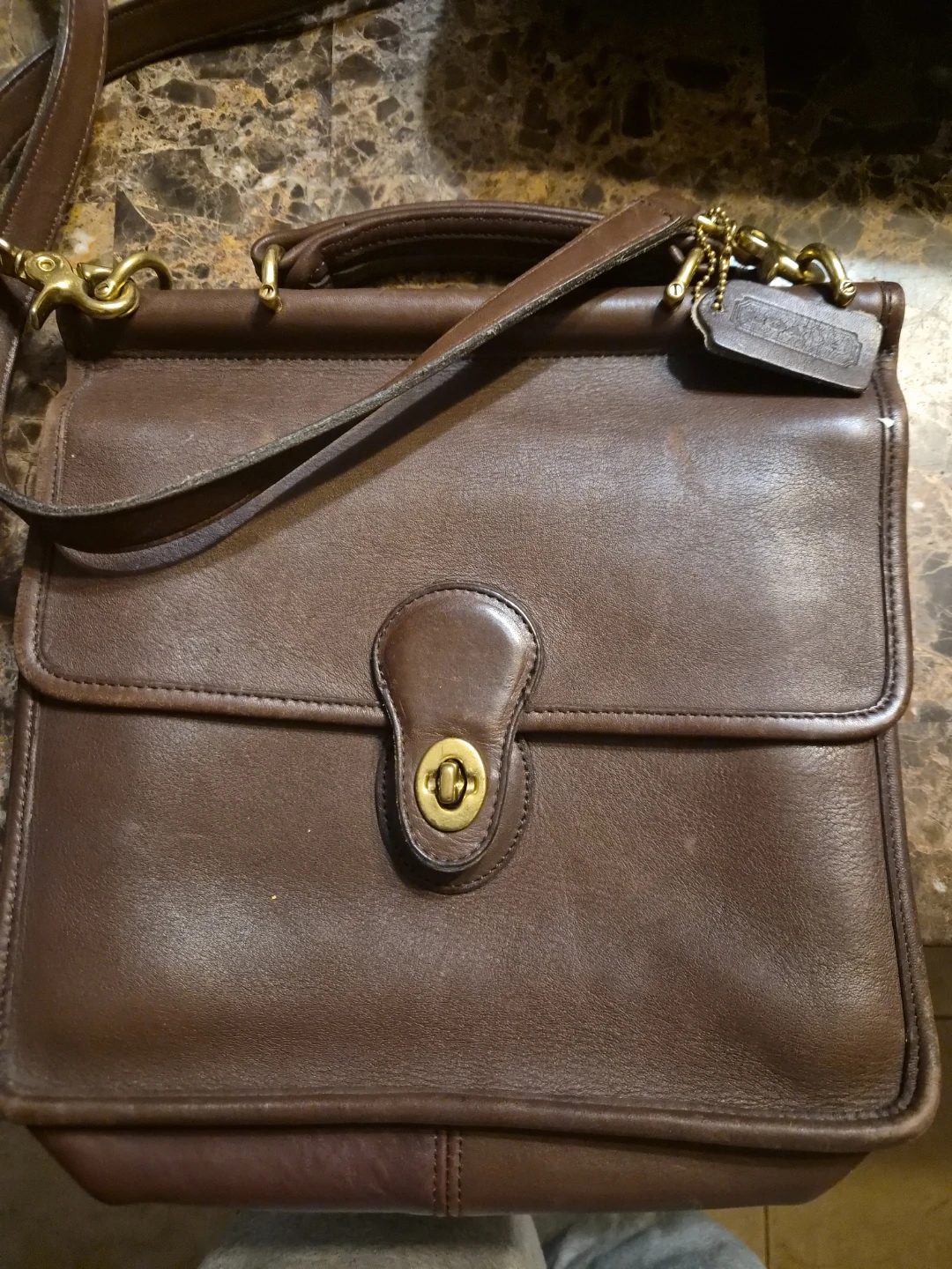 Coach Leather and Signature Canvas Shoulder Bag - photo 4