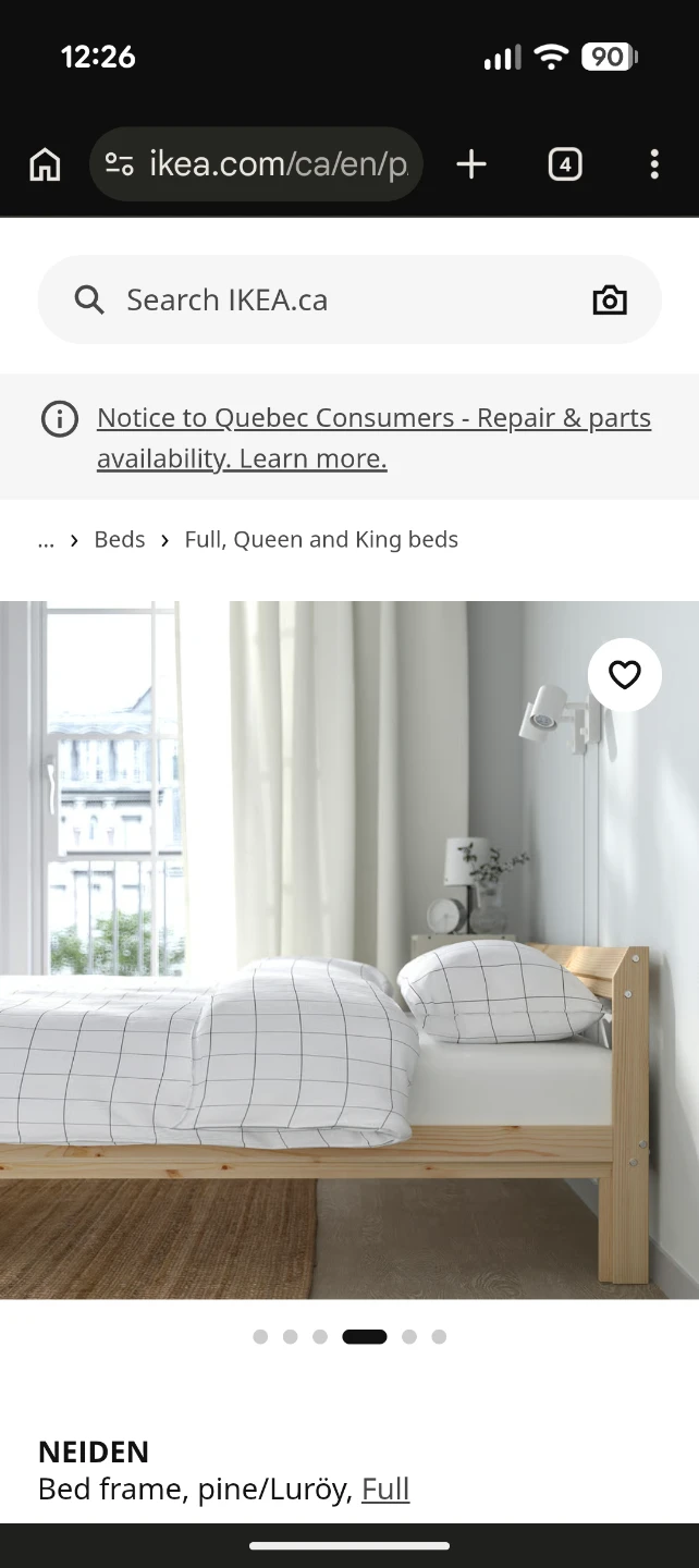 IKEA NEIDEN Bed Frame - Full Size - photo 4
