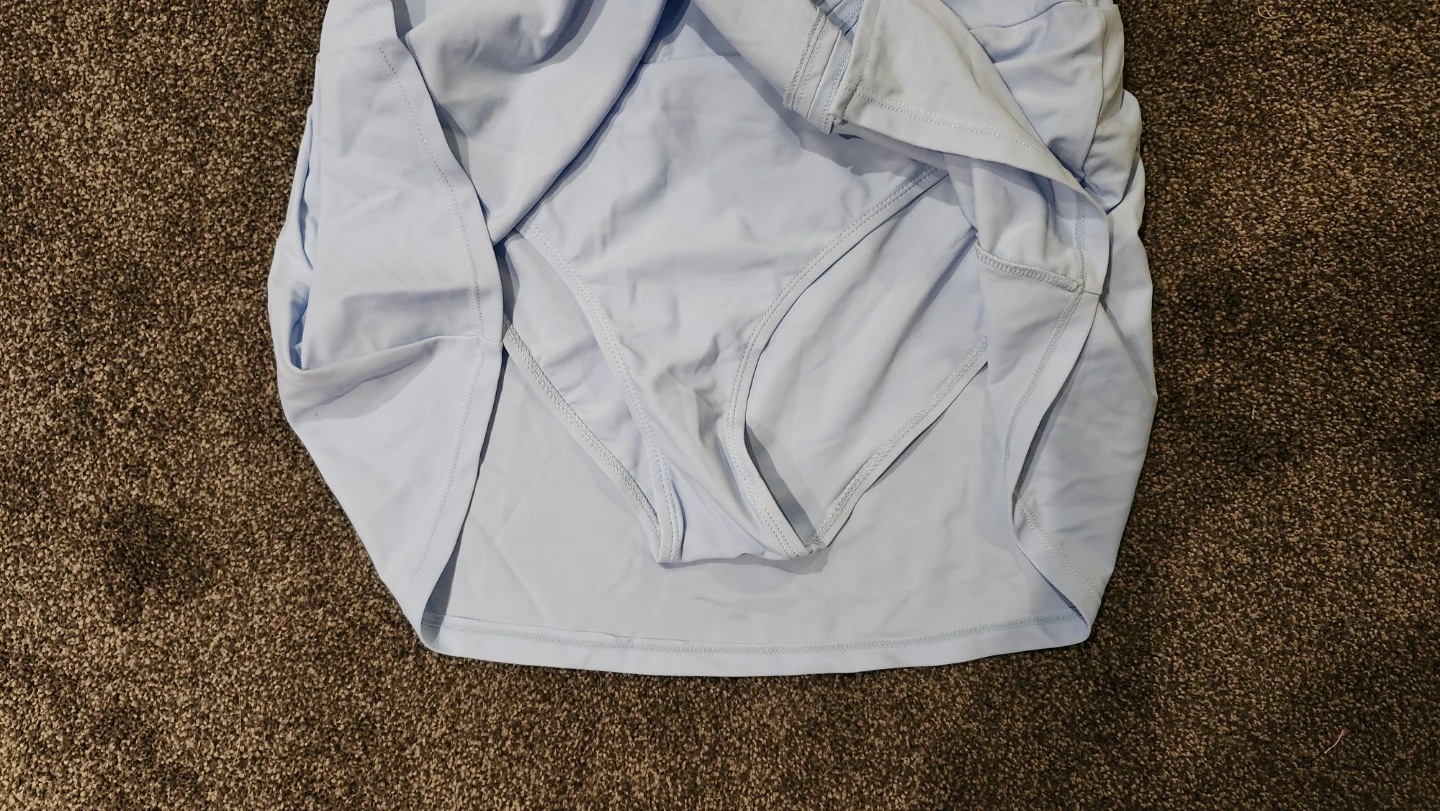 Light Blue Swimsuit Tankini Top and Skirt - photo 4