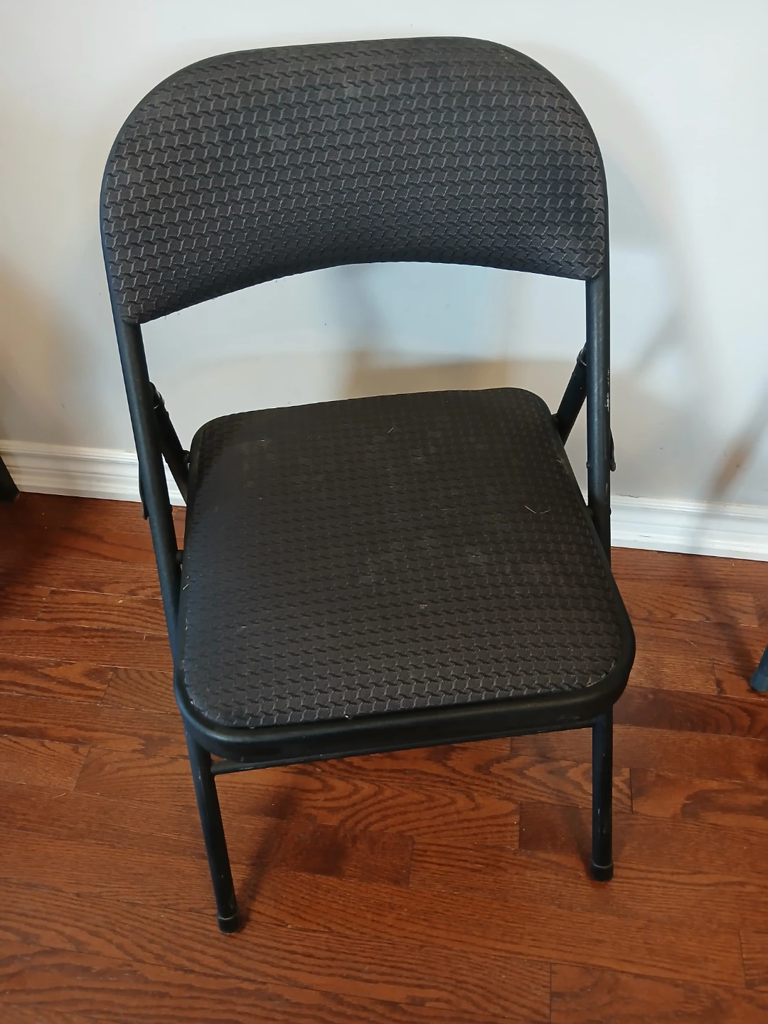 Four Black Folding Chairs (4) - photo 2