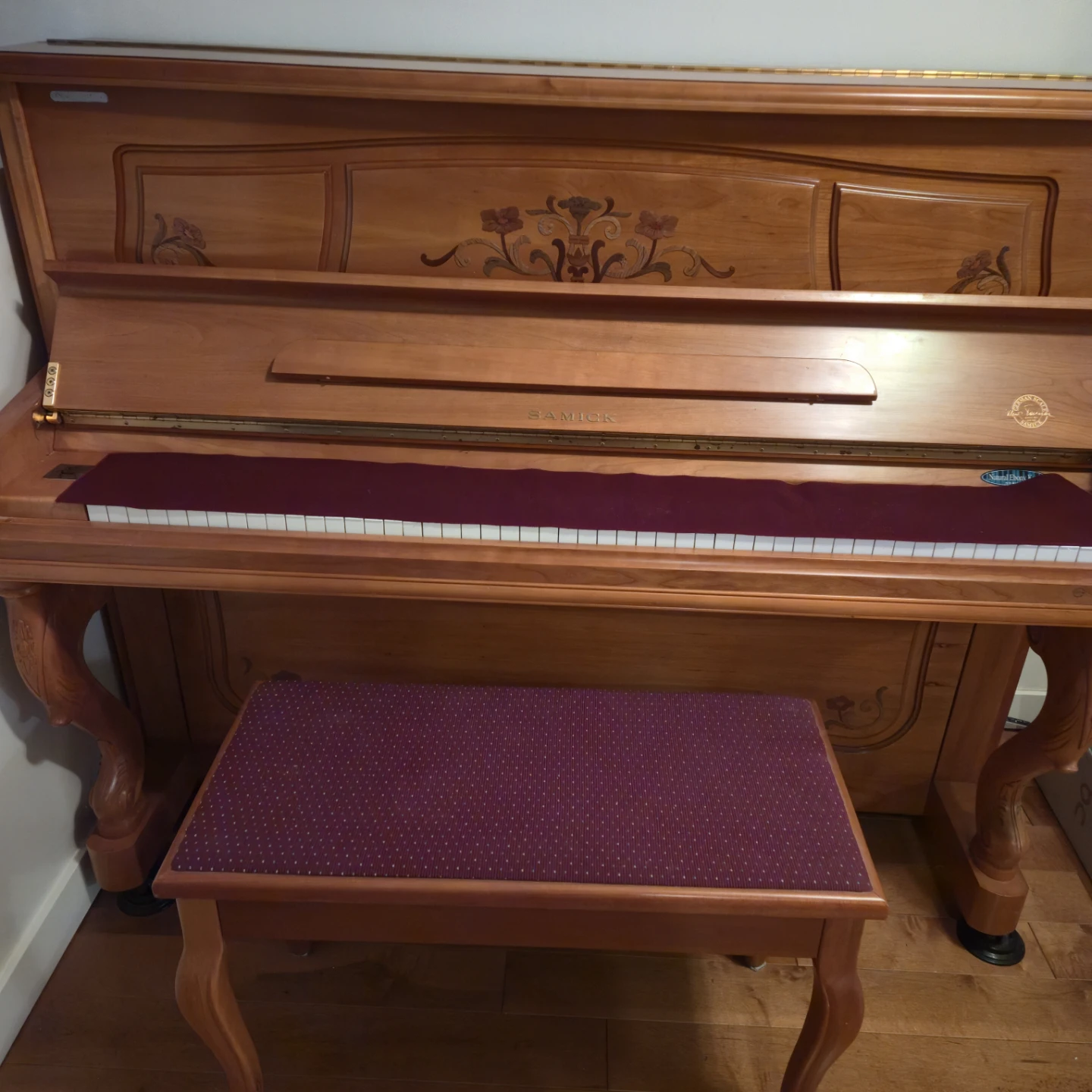 Samick Upright Piano with Bench - photo 4
