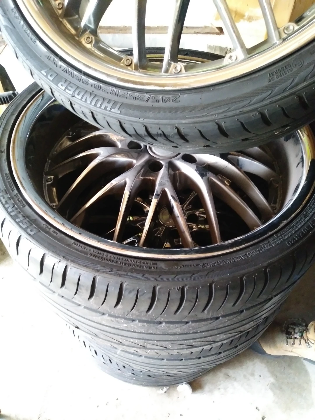 MRR 20 inch rims with Thunder D7 tires